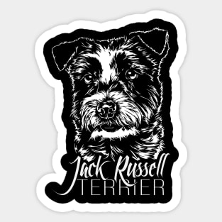 Funny Jack Russell Terrier dog portrait gift Sticker